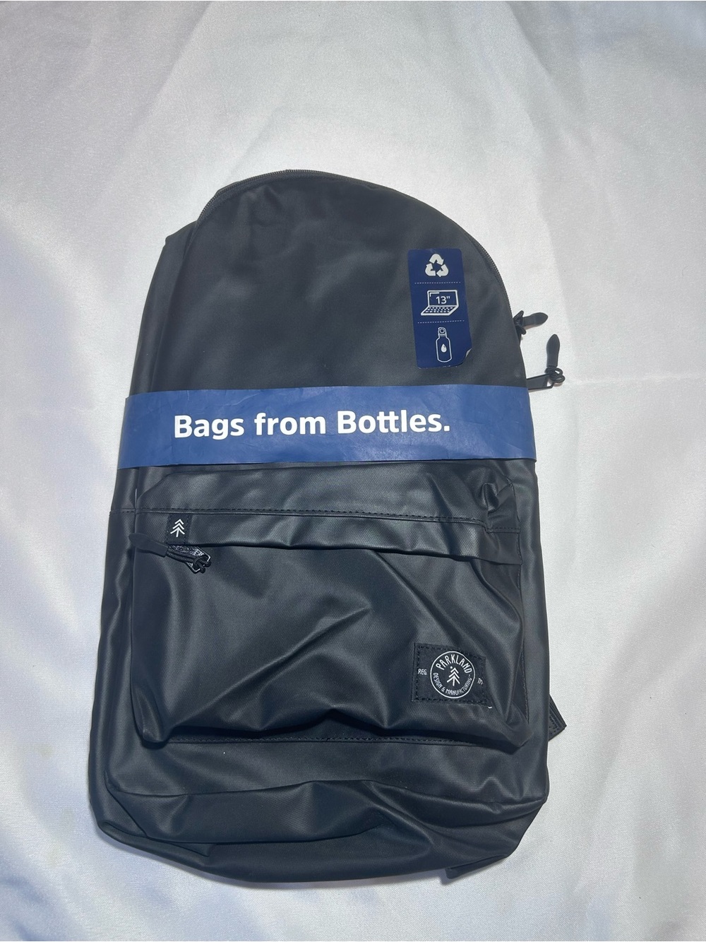 Parkland Eco-Friendly Black Backpack - Bags from Bottles